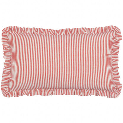 Coussin Les Fruites à volants brodés de citrons: Citrons / Garni en polyester / 30 x 50 cm