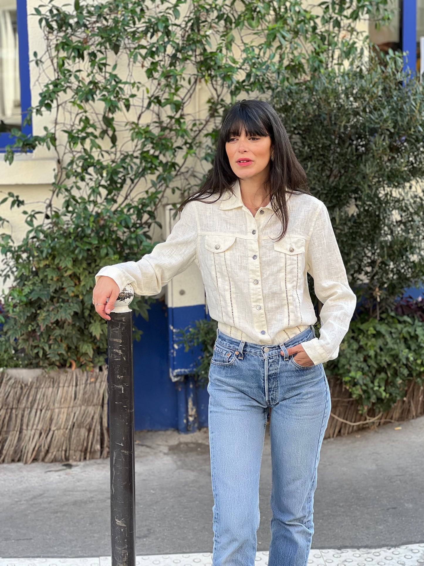 Chemise en lin vintage