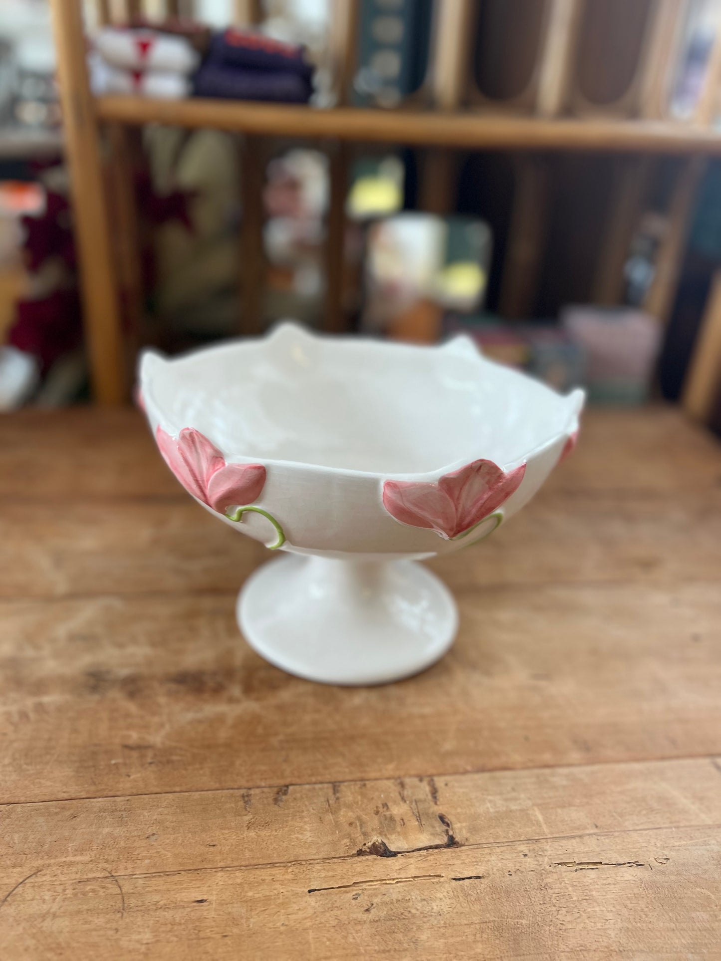 Coupe fruits barbotine vintage
