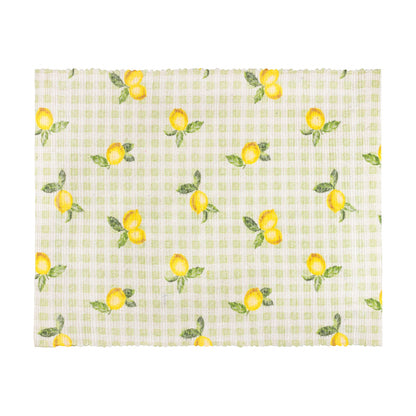 Fruits Citrons Lot de 4 Sets de Table Intérieur/Extérieur Sauge: Sauge / 36 x 46 cm