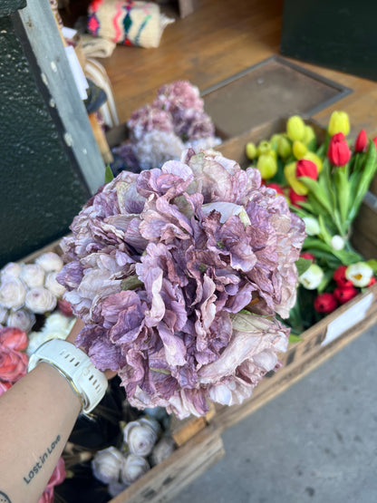 Bouquets pivoine hortensia en tissus