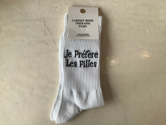 Chaussette Je préfère les filles