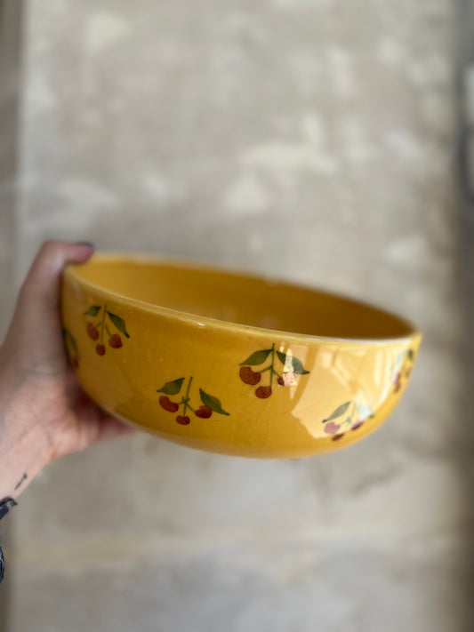 Saladier vintage jaune