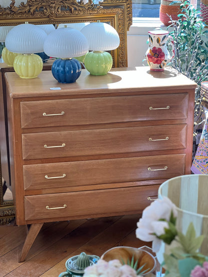 Commode vintage pieds compas