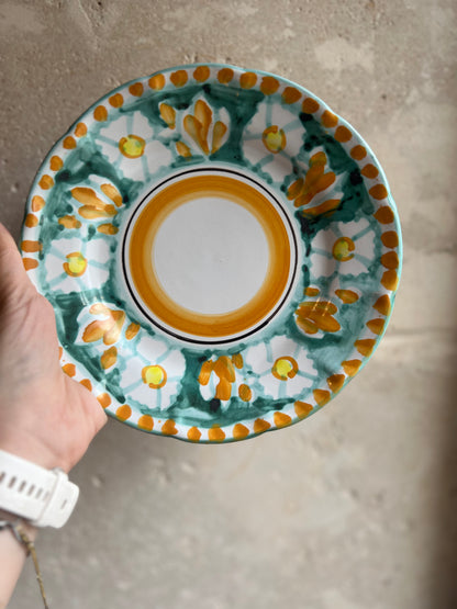 Assiettes italiennes peintes main - dessert