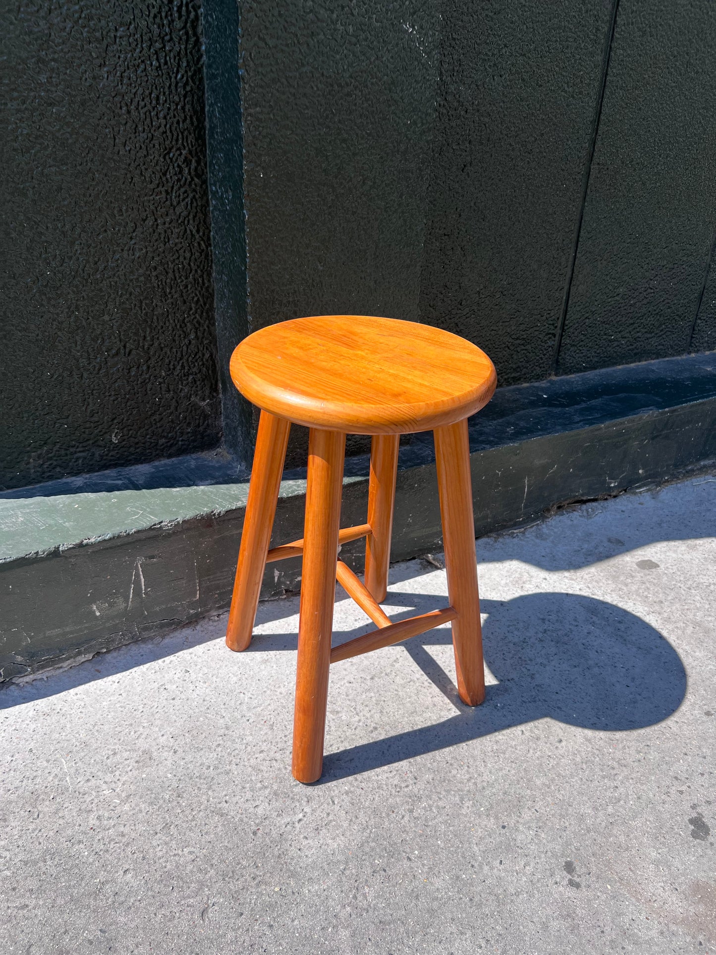 Tabouret bois doré vintage