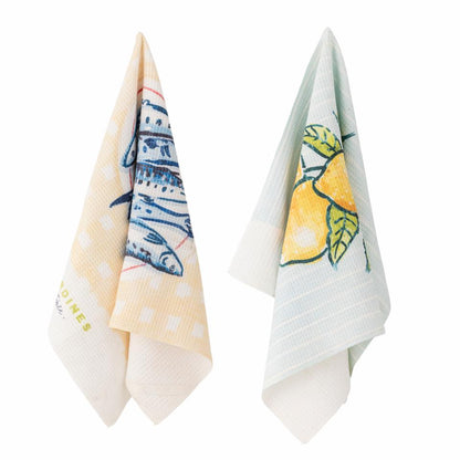 Maxima Serviette de cuisine, Jaune, Microfibre