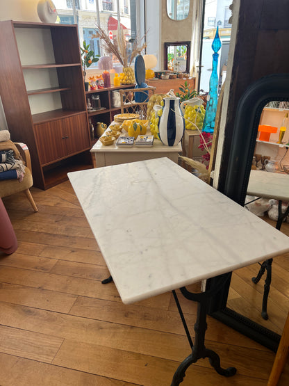 Table bistrot marbre vintage