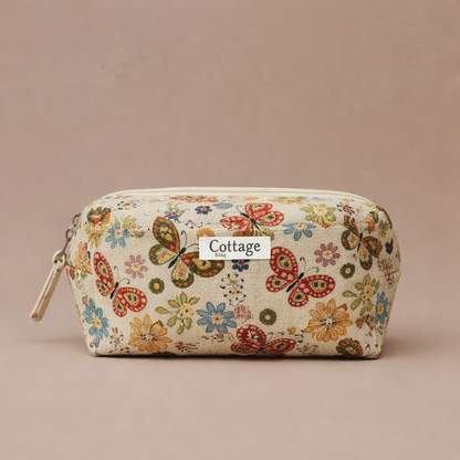 Trousse de toilette tissu jacquard XL: Vert