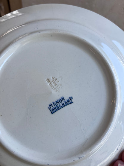 Assiettes vintage creuses Terre de Fer - Longchamps