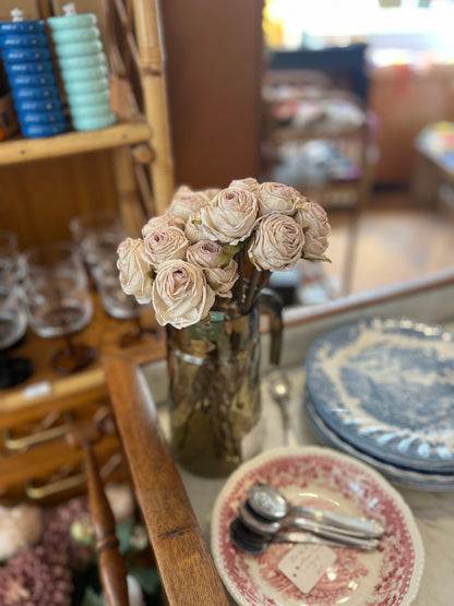 Bouquets de 5 roses en tissus