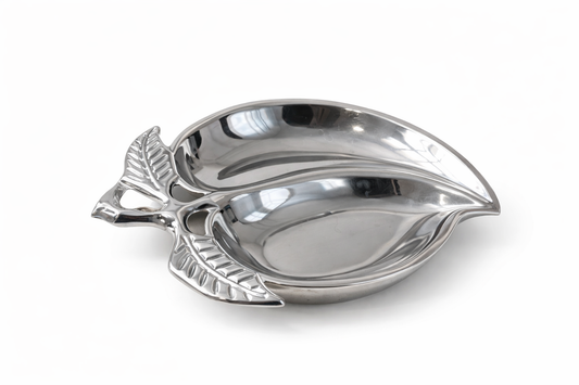 Coupelle/plat en inox flexible vintage