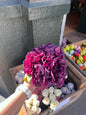 Bouquets pivoine hortensia en tissus