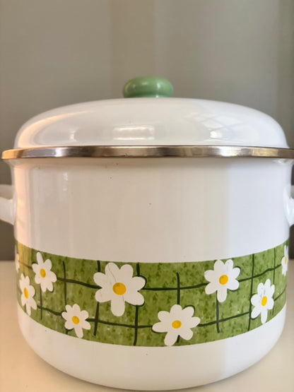 Casserole / Fait-tout vintage marguerite