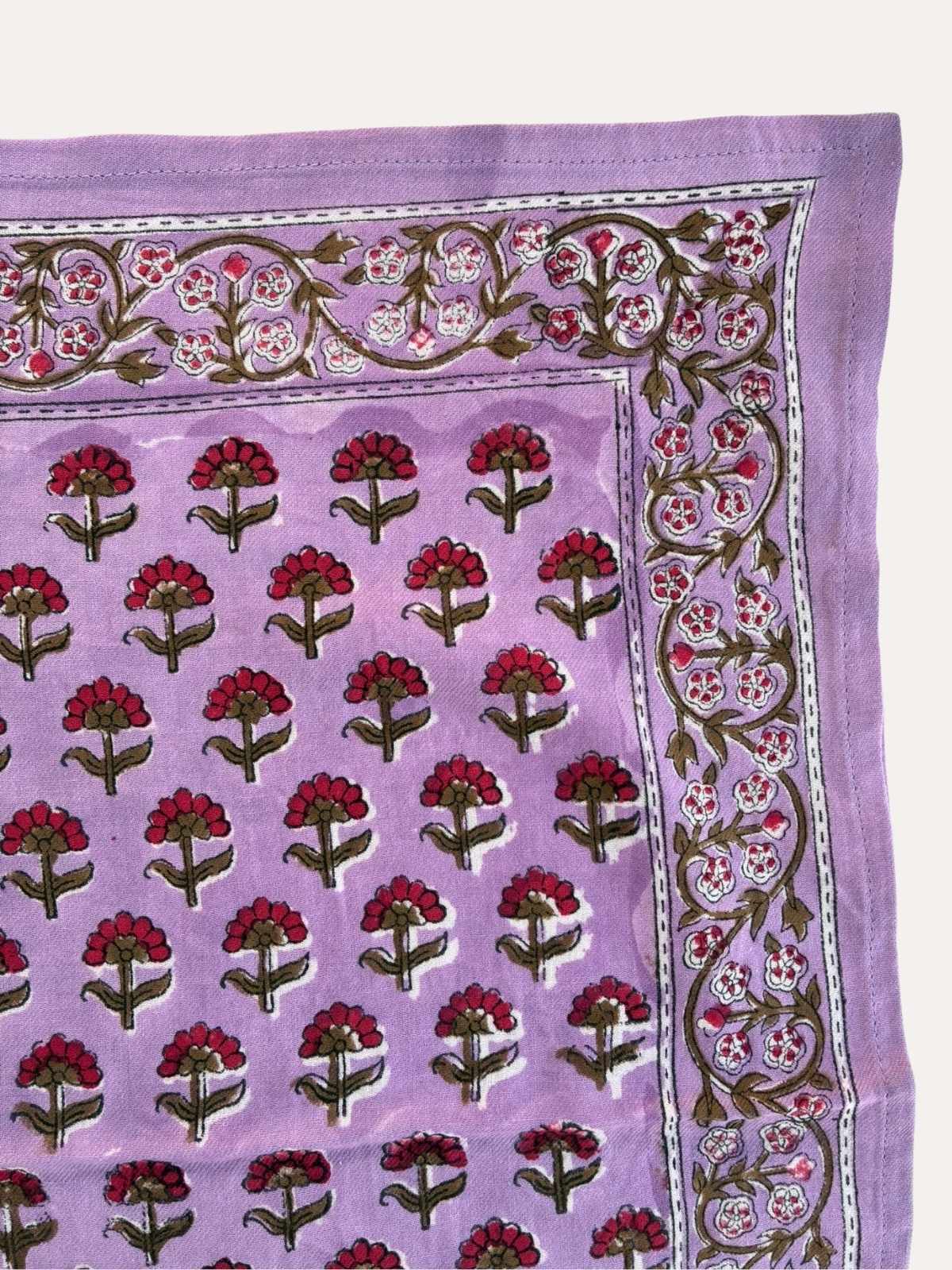 Grand foulard SÉLÉNÉ VIEUX ROSE - Byzantine