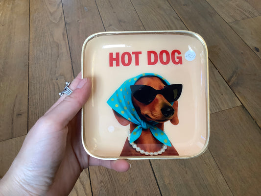 Petit plateau carré Hot Dog