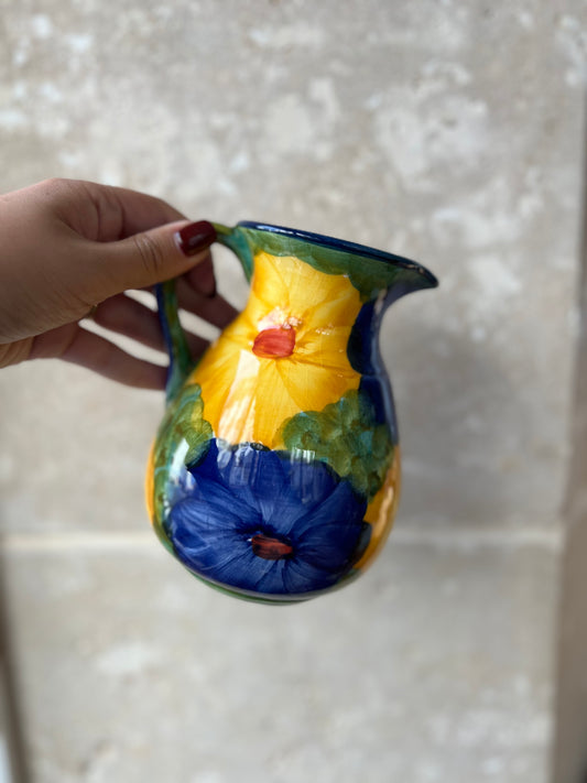 Cruche vintage fleurs
