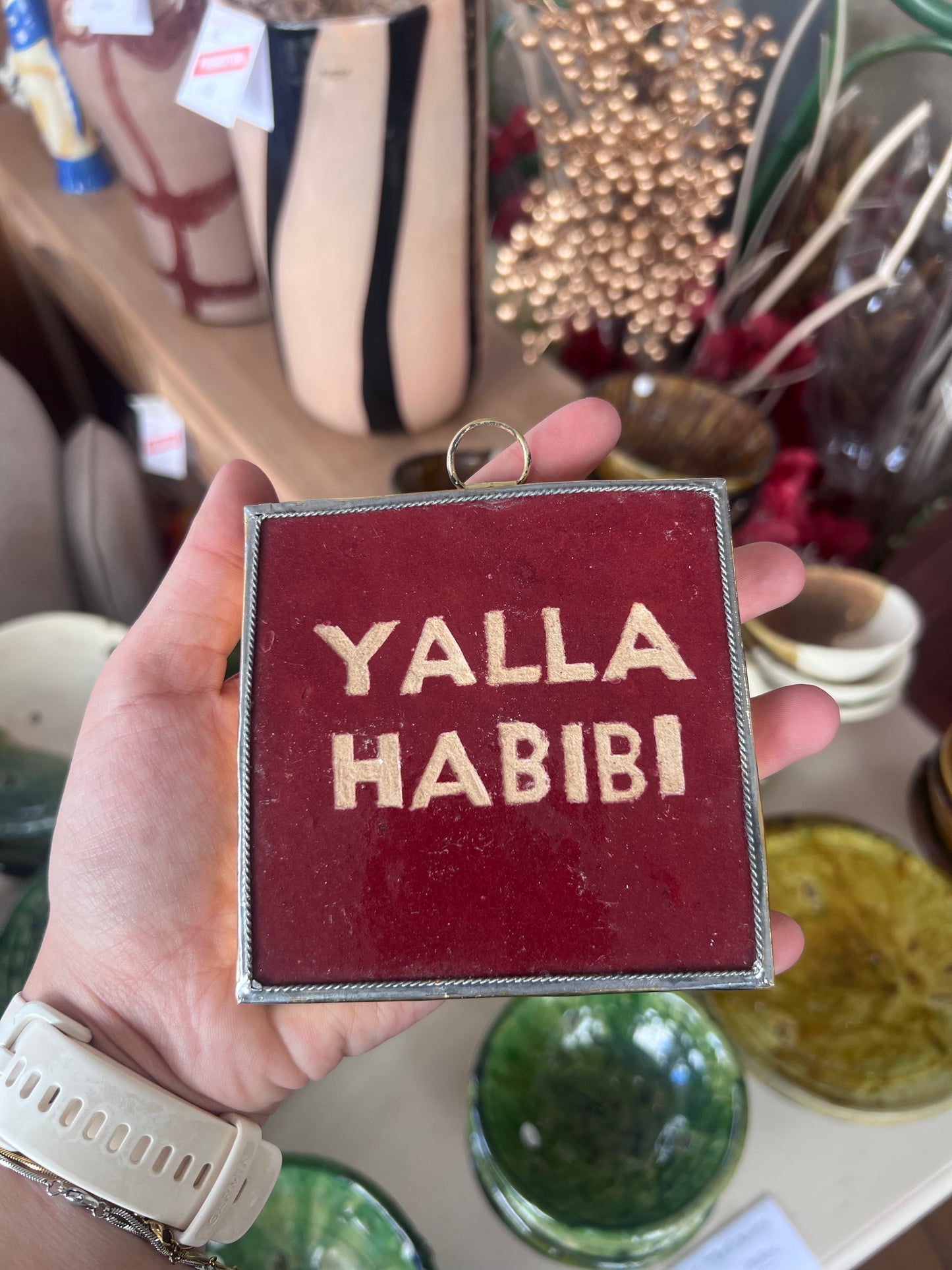 Carreau de zellige - Yalla rouge  - Maroc