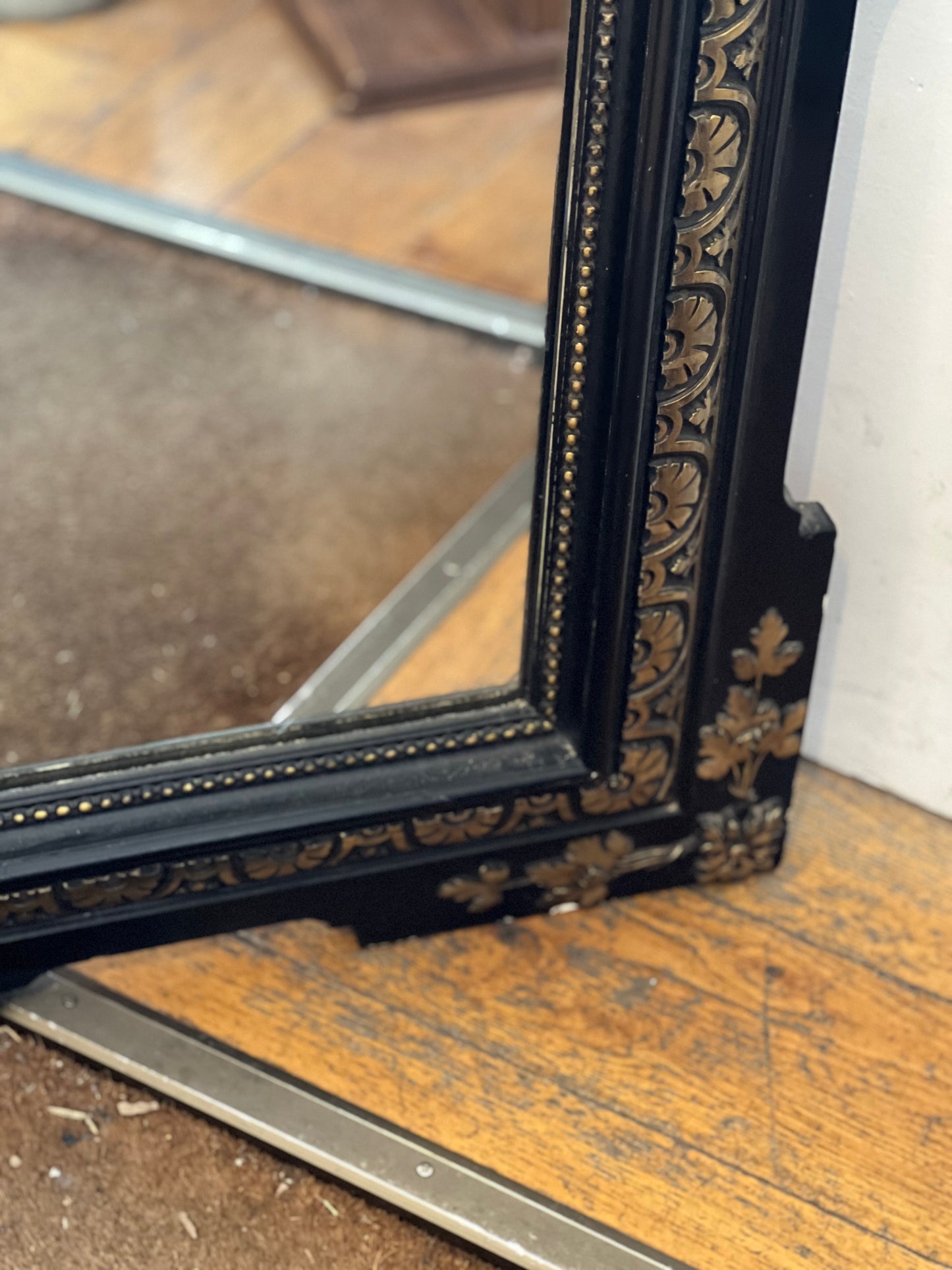 Miroir style Napoléon avec fronton- 84xH124cm