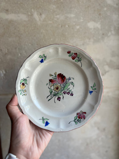 Assiettes vintage dessert - Luneville - Tulipe