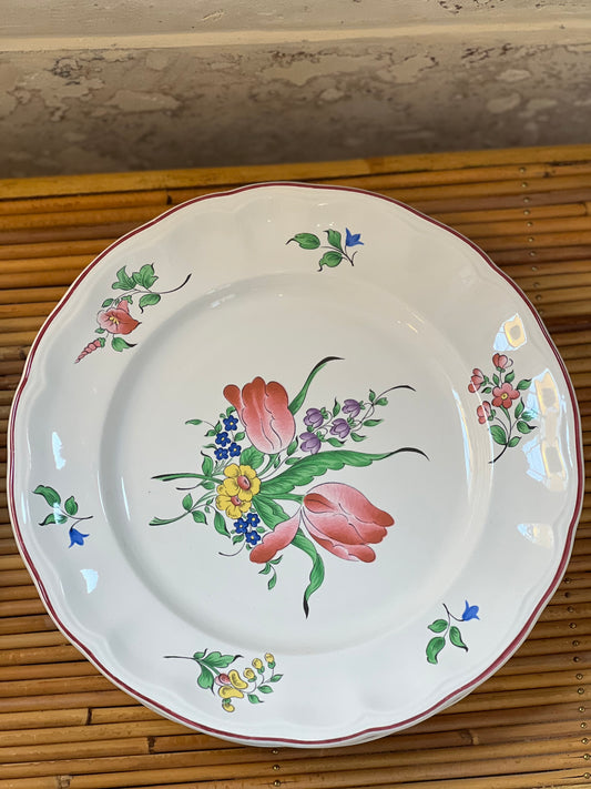 Assiettes plates Luneville Réverbère