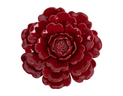 DÉCO MURALE FLEUR CÉRAMIQUE 17.2X17.2X4.7