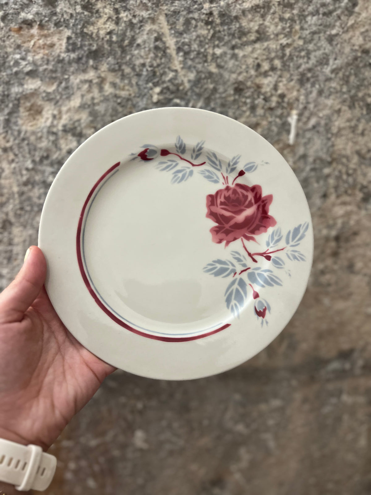 Assiettes à dessert Rose