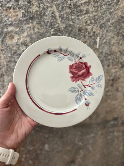 Assiettes à dessert Rose