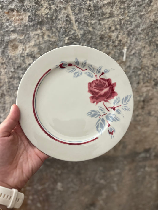 Assiettes à dessert Rose