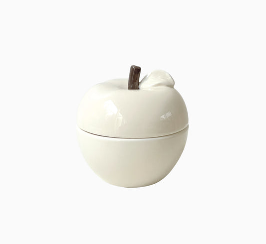 Bougie pom' glow beige vanille D9,8 H10,2cm