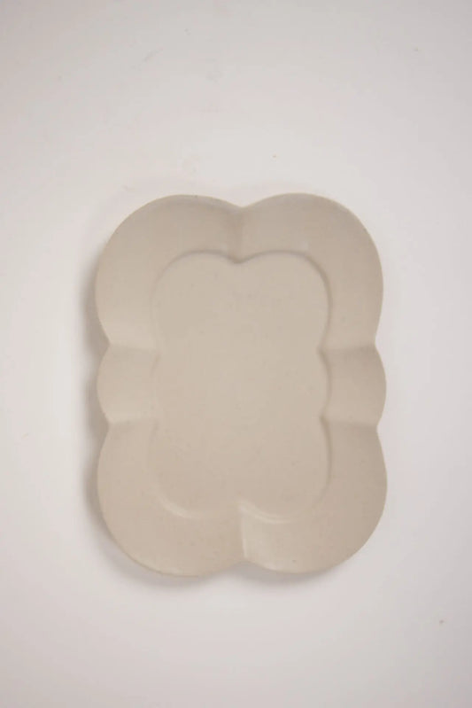 Plat/assiette Fabian blanc