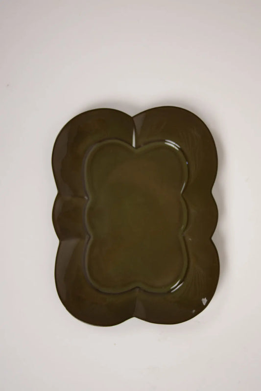 Plat/assiette Fabian vert