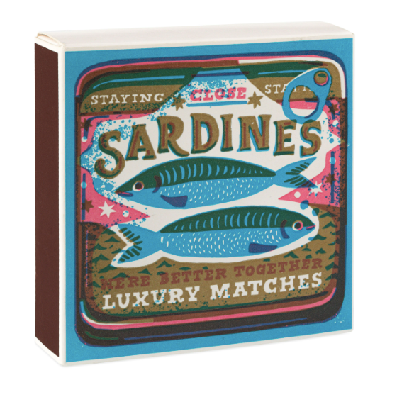 Boîte d’allumettes Better Together Sardines by The Printed Peanut