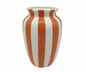 VASE RAYE BLANC/ORANGE 15,5X24,5CM