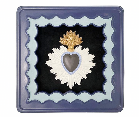 DECO MURALE EX-VOTO COLORE BLEU 14,3CM