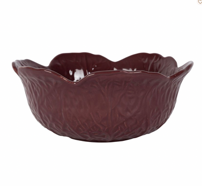 SALADIER CHOU AUBERGINE D27XH11CM GRES