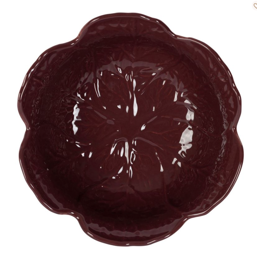 SALADIER CHOU AUBERGINE D27XH11CM GRES