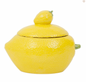 POT AVEC COUVERCLE CITRON JAUNE 17.5X11.5XH14.5