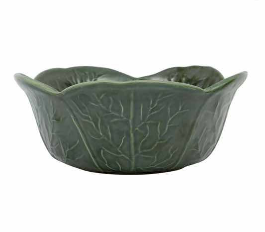 SALADIER CHOU VERT 27X27X11CM GRES