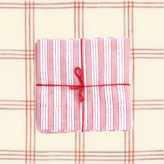 Serviettes de table x4 Salem Pink