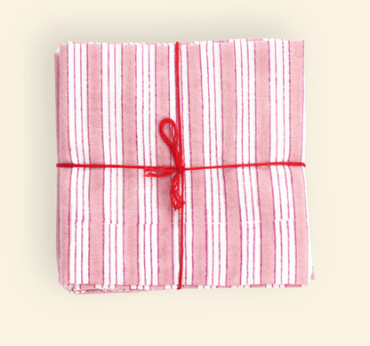 Serviettes de table x4 Salem Pink
