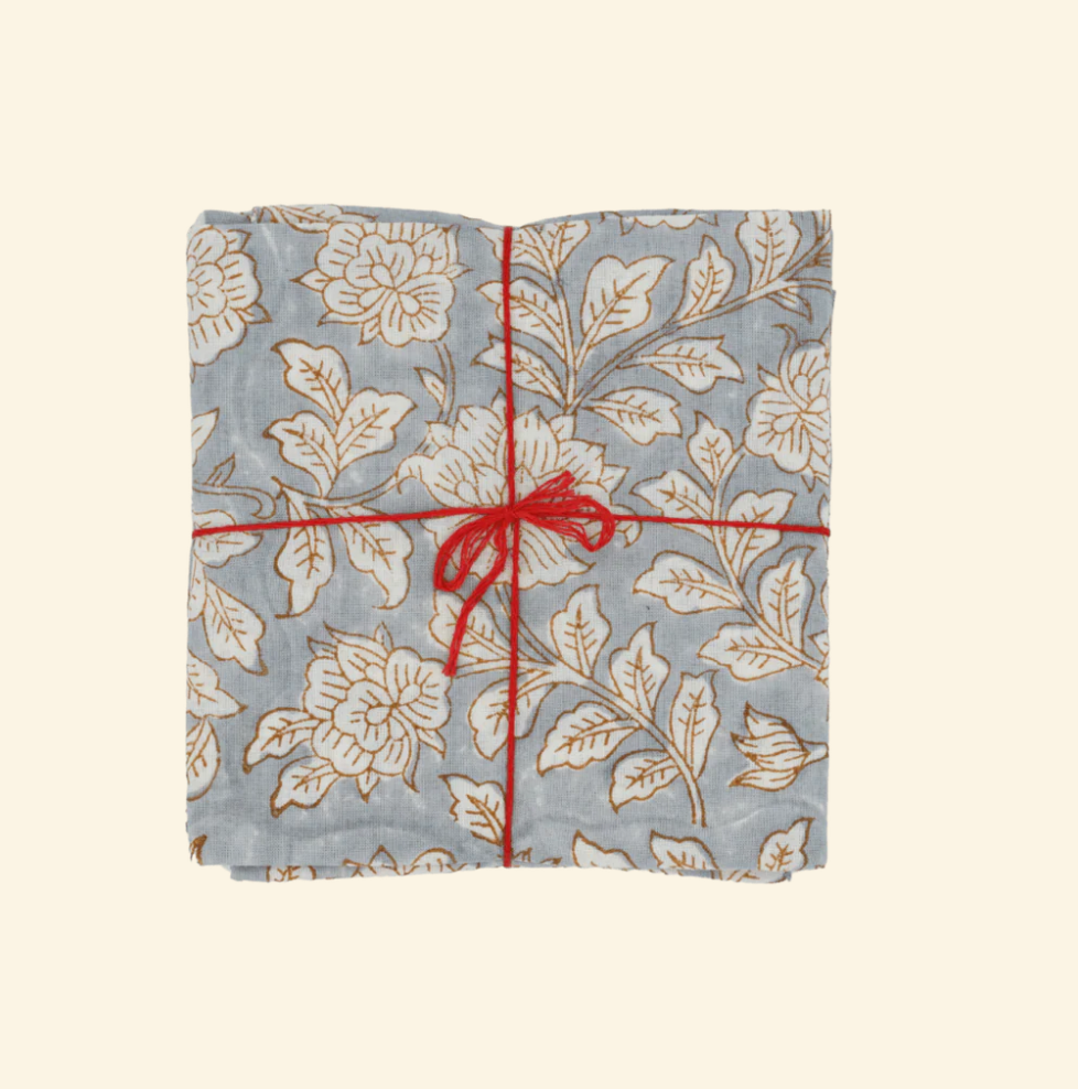 Serviette de table x4 Iris Artic