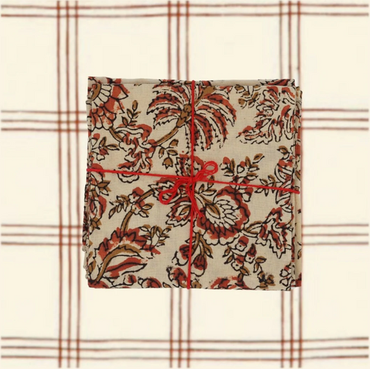 Serviette de table x4 Melisse Ecureuil