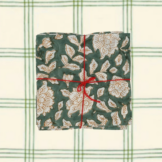 Serviette de table x4 Iris Mousse