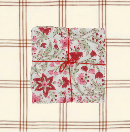 Serviette de table x4 Chrysantheme Brigitte