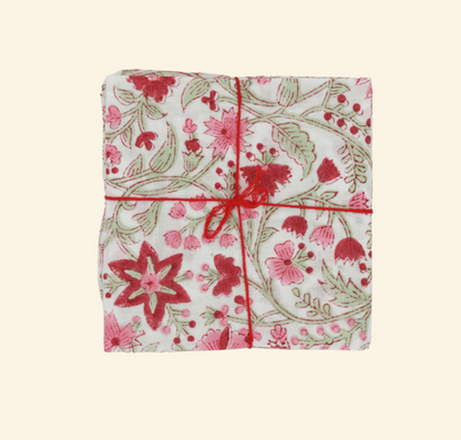 Serviette de table x4 Chrysantheme Brigitte
