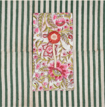 Serviette de table x4 Gypsophil Pasteque