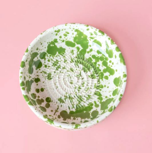 GRANDE assiette en céramique râpée + CUILLÈRE GRATUITE / Mousse