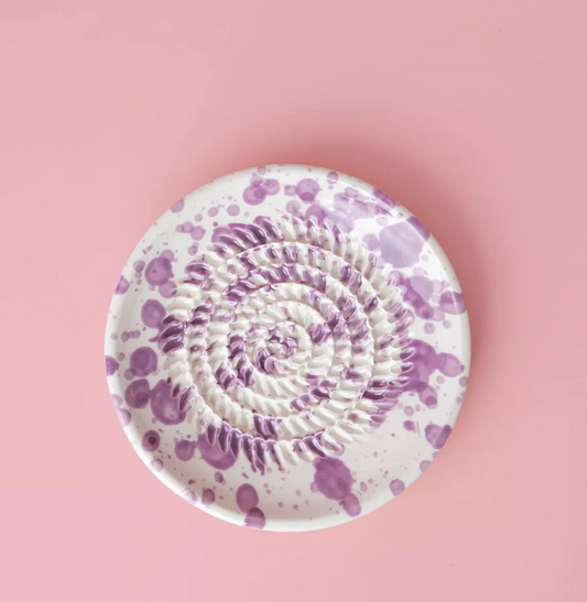 Plat en Céramique PETITE Râpe à Ail / Violette