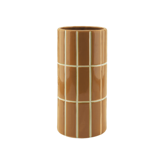 Vase carrelage Ocre D10,5 H23cm